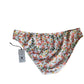 Calcinha de biquíni hipster com franzido lateral feminino Shade &amp; Shore, estampa floral multicolorida, tamanho GG