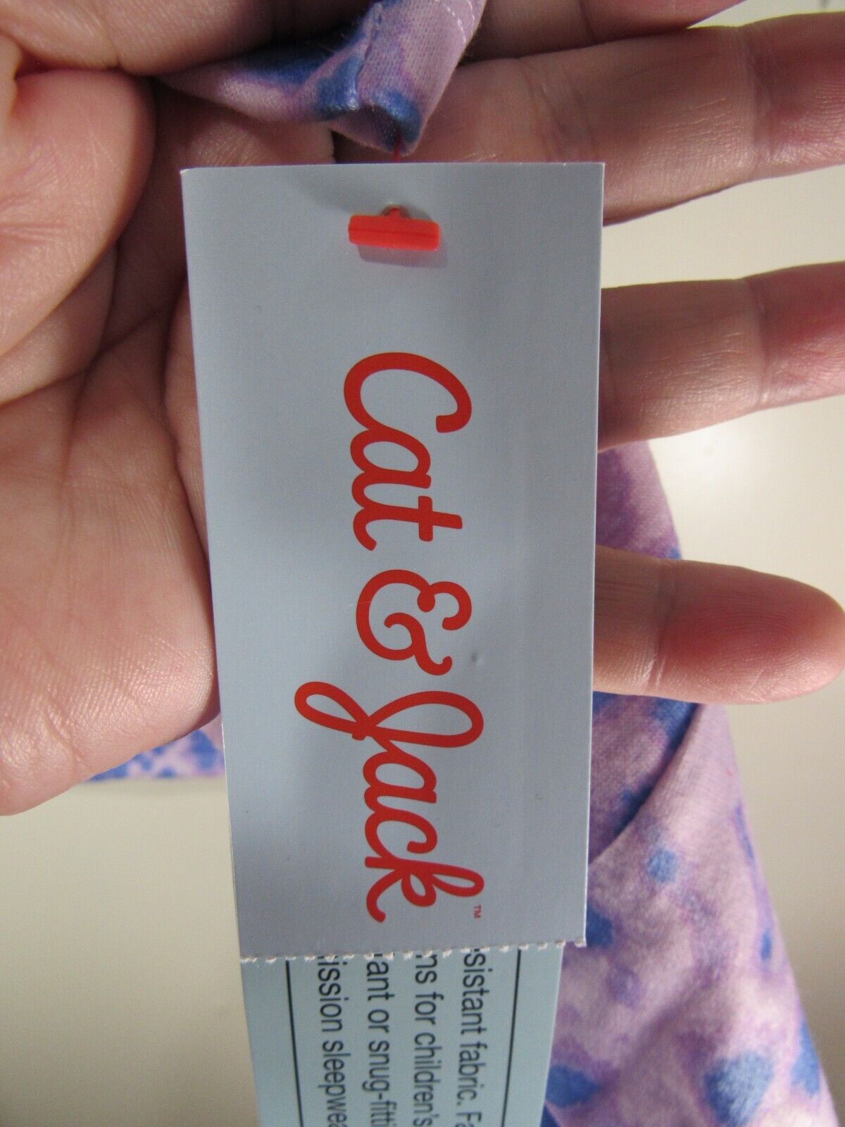 Camisola Cat &amp; Jack para meninas, tie-dye, roxa, tamanho pequeno