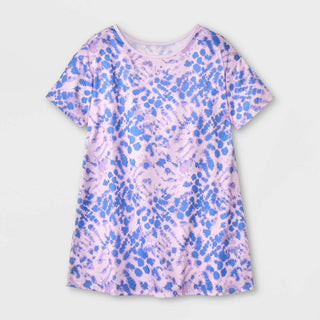Camisola Cat &amp; Jack para meninas, tie-dye, roxa, tamanho pequeno