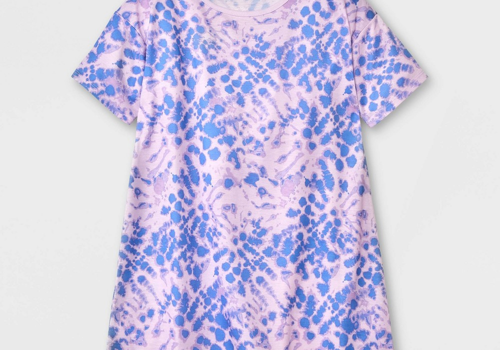 Camisola Cat &amp; Jack para meninas, tie-dye, roxa, tamanho pequeno