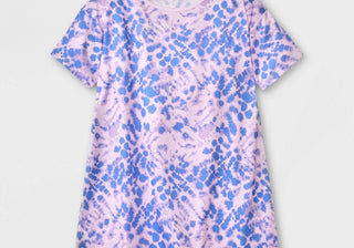 Camisola Cat &amp; Jack para meninas, tie-dye, roxa, tamanho pequeno
