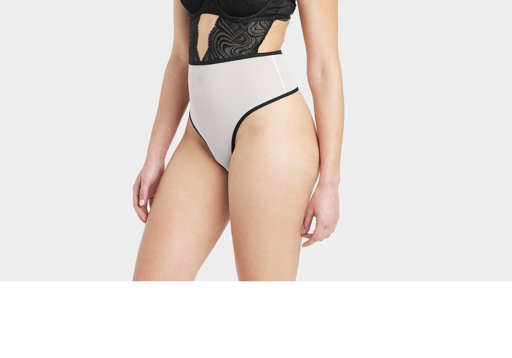 Body sem aro Auden feminino, coleção de renda, preto, tamanho G