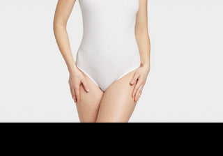 Auden Women's Cotton Stretch Tank Bodysuit White Size XL