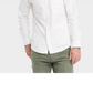 Camisa Oxford de manga comprida com botões Goodfellow &amp; Co Every Wear para homem, branca, tamanho G