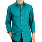 mens-green-slim-fit-floral-stretch-dress-shirt
