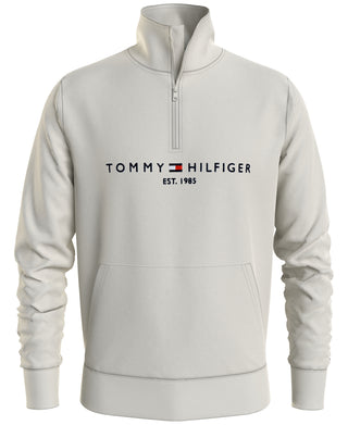 Tommy Hilfiger Moletom com capuz masculino com logotipo, branco, tamanho grande