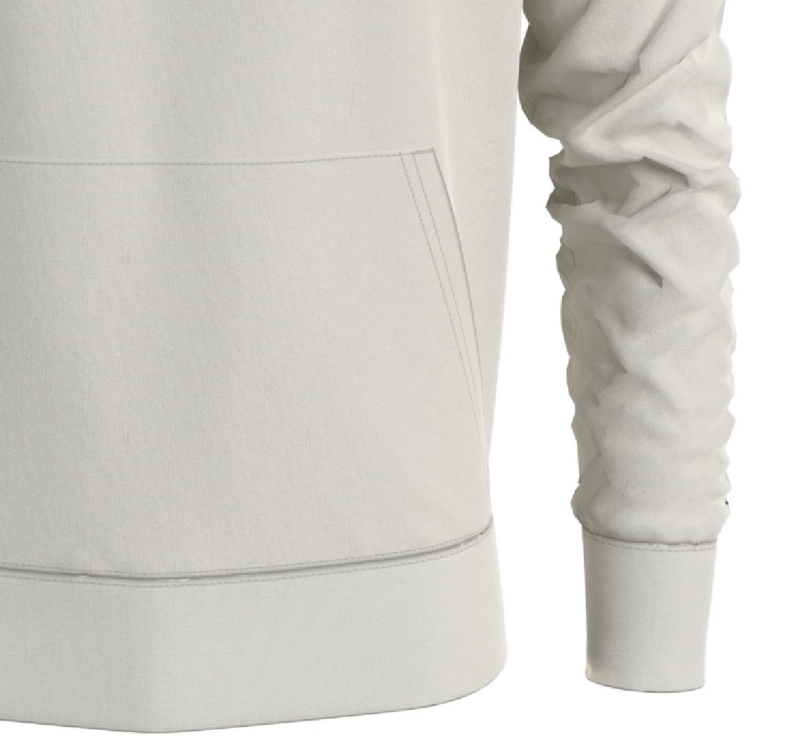 Moletom com capuz e logo Tommy Hilfiger masculino, branco, tamanho médio