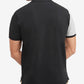 Camisa polo masculina Tommy Hilfiger Global Stripe Regular Fit de manga curta, cinza, tamanho grande