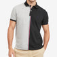 Camisa polo masculina Tommy Hilfiger Global Stripe Regular Fit de manga curta, cinza, tamanho grande