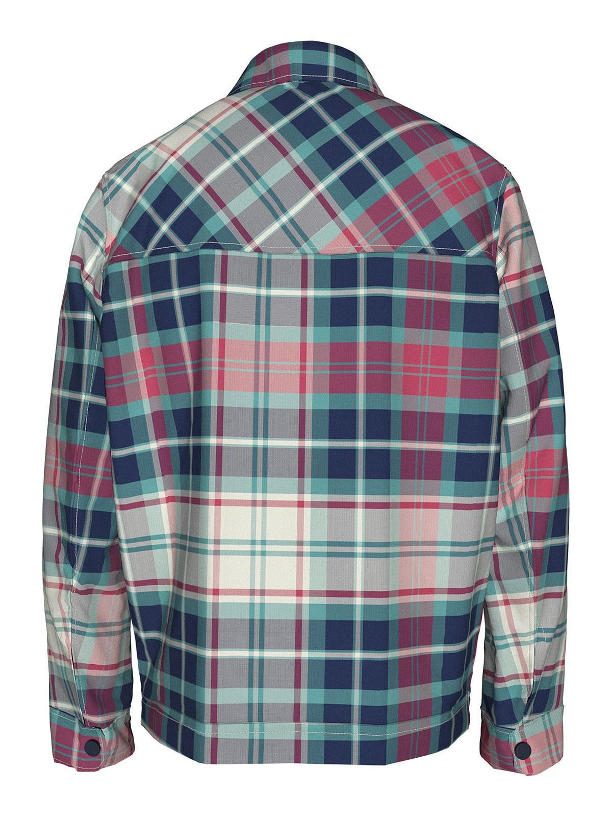 Jaqueta xadrez acolchoada masculina Tommy Hilfiger, verde, tamanho grande