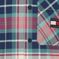 Jaqueta xadrez acolchoada masculina Tommy Hilfiger, verde, tamanho grande