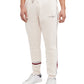 Calça de moletom masculina Tommy Hilfiger New Global Stripe Jogger marrom tamanho GG