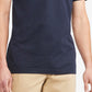 Camisa polo masculina Tommy Hilfiger Global Stripe Regular Fit de manga curta, marrom, tamanho médio