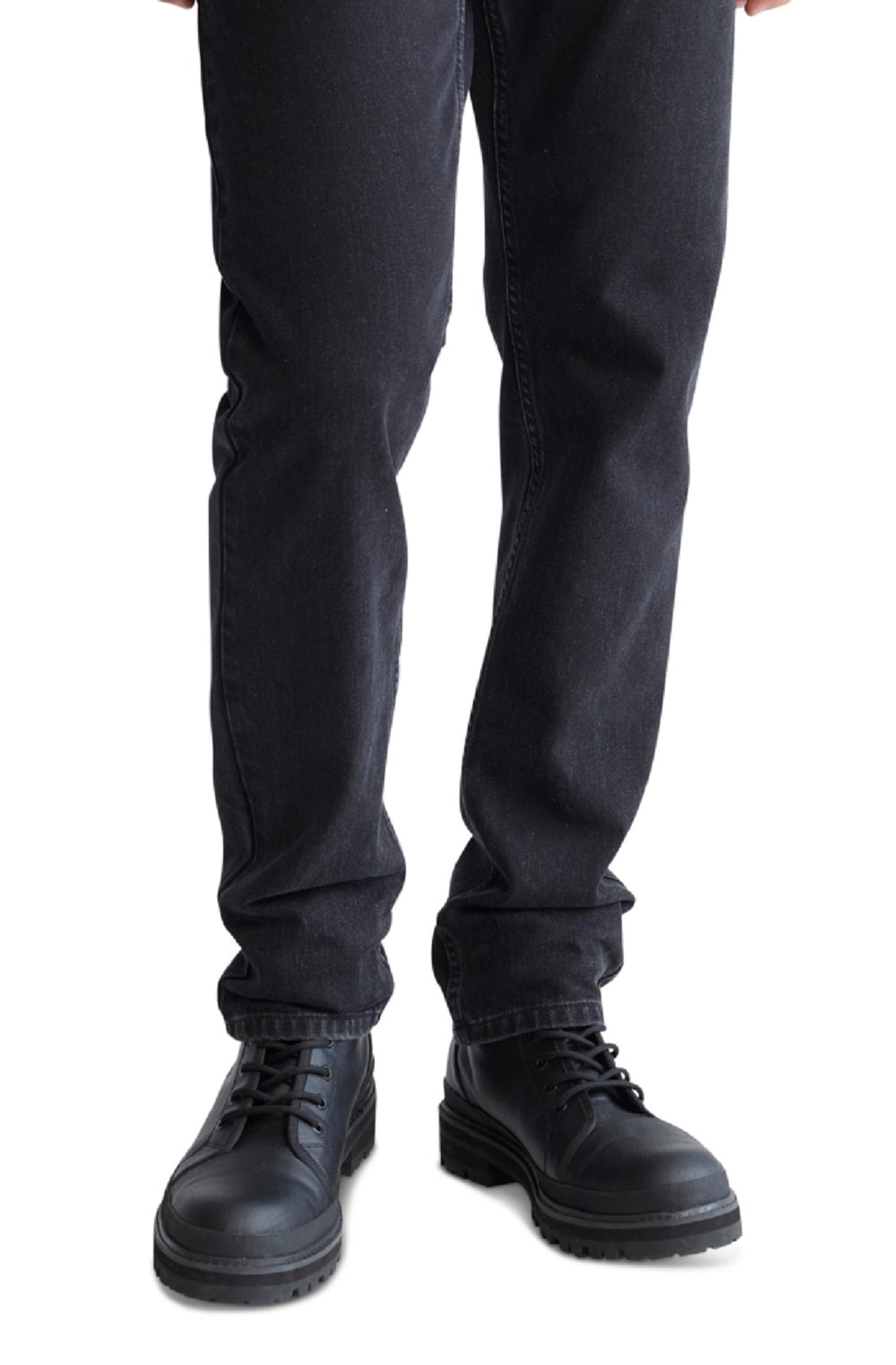 Calça Jeans Calvin Klein Masculina Slim Straight Fit Preta Tamanho 36X30