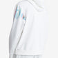 Calvin Klein Masculino Manga Longa com Capuz e Logotipo Gráfico Respingos de Tinta Branco Tamanho Grande