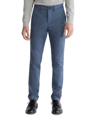 Calça Chino Calvin Klein Masculina Slim Fit Modern Stretch Azul Tamanho 36X30