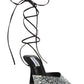 Steve Madden Ravesh Scarpin Feminino com Cristal e Bico Fino Preto Tamanho 8,5 M