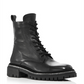 Botas femininas Aqua Aria com acabamento em strass, pretas, tamanho 9 M
