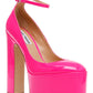 Steve Madden Sapatos Plataforma Skyrise com Tiras no Tornozelo Femininos Rosa Tamanho 10 M