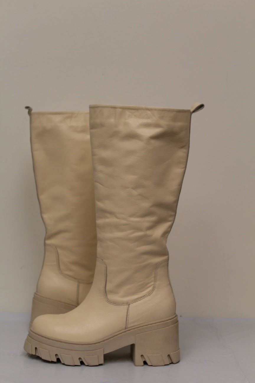 Botas plataforma femininas Aqua Goal, marrom, tamanho 7 M