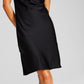 E agora este vestido feminino assimétrico com alças de corrente, preto, tamanho pequeno