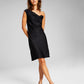 E agora este vestido feminino assimétrico com alças de corrente, preto, tamanho extragrande