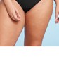Calcinha de biquíni ultracheeky de perna alta feminina Wild Fable, preta, tamanho XXS