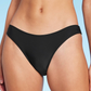 Biquíni feminino Wild Fable preto com cintura alta e perna larga, tamanho XS