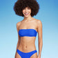 Top de biquíni feminino Wild Fable azul cobalto tamanho XXS