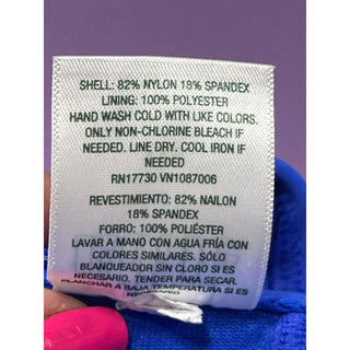 Top de biquíni feminino Wild Fable azul cobalto tamanho XXS