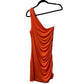 Vestido curto de malha franzida A New Day laranja tamanho G