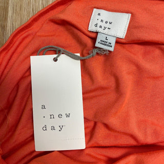Vestido curto de malha franzida A New Day laranja tamanho G