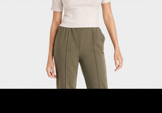 Suéter feminino canelado com gola alta A New Day, cor aveia, tamanho M