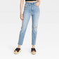 Calça Jeans Slim Feminina Universal Thread - Azul Claro Tamanho 8 Curta