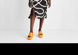 Vestido midi feminino Future Collective com um ombro só e fenda - Abstrato preto/branco XXL por Alani Noelle