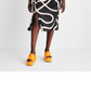 Vestido midi feminino Future Collective com um ombro só e fenda - Abstrato preto/branco XXL por Alani Noelle