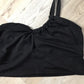Wild Fable Top feminino preto com recortes minúsculos tamanho XXL