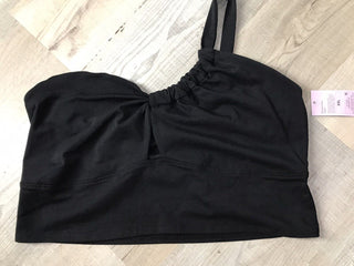 Wild Fable Top feminino preto com recortes minúsculos tamanho XXL