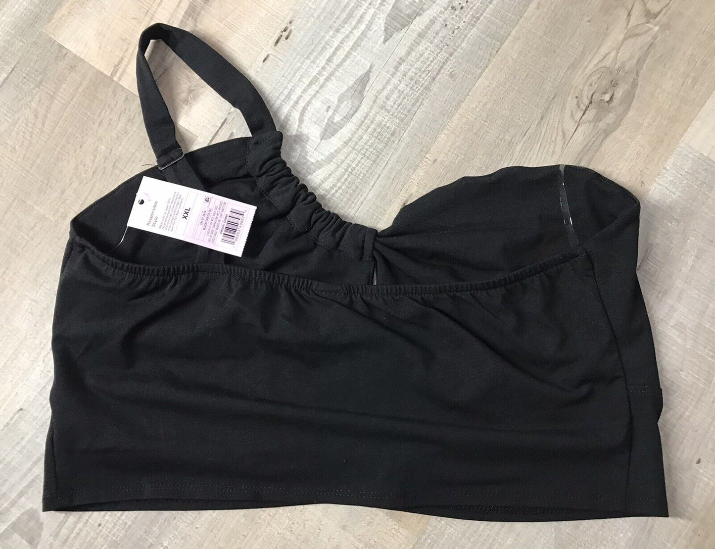 Wild Fable Top feminino preto com recortes minúsculos tamanho XXL