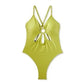 Maiô Wild Fable Green com recorte frontal em formato de anel - Feminino XS