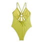 Maiô Wild Fable Green com recorte frontal em formato de anel - Feminino XS