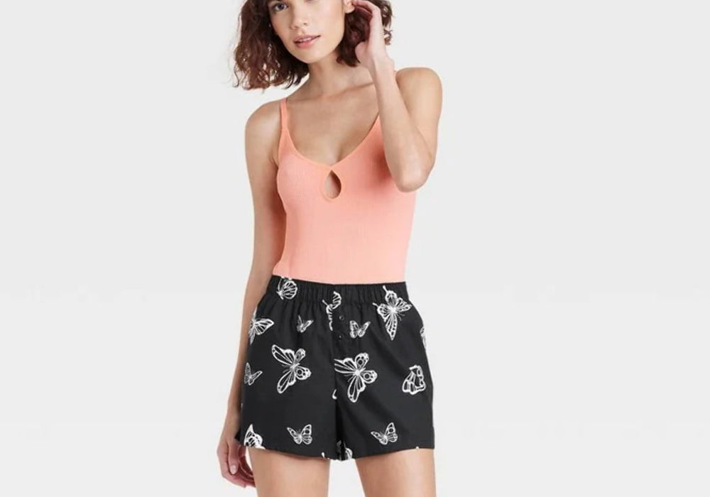 Body feminino Colsie com decote em V rosa - Sem costura XS