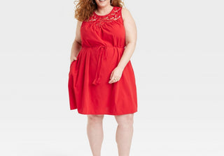 Vestido sem mangas vermelho Knox Rose Berry feminino tamanho XXL