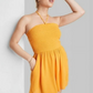 Macacão Manga Laranja Smocked - Wild Fable Feminino Sem Mangas Tamanho M
