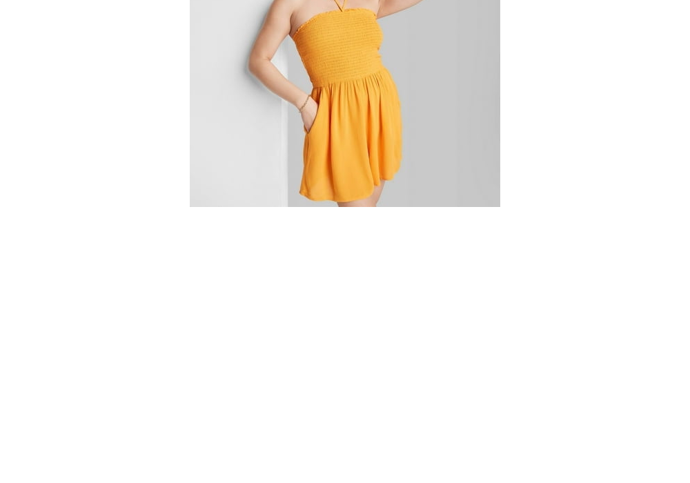 Macacão feminino Wild Fable XL manga laranja com babados