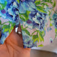Vestido de linho floral azul XS Wild Fable feminino