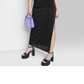 Vestido longo justo feminino Wild Fable XXS preto com amarração nas costas