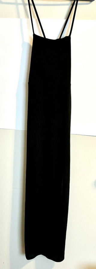 Vestido longo preto Wild Fable com cadarço para mulheres - tamanho XS