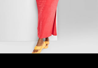 Vestido longo vermelho com amarração e comprimento longo colado ao corpo Wild Fable feminino