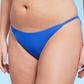 Calcinha de biquíni Cheeky feminina Wild Fable, perna alta e cintura baixa, azul cobalto, tamanho GG